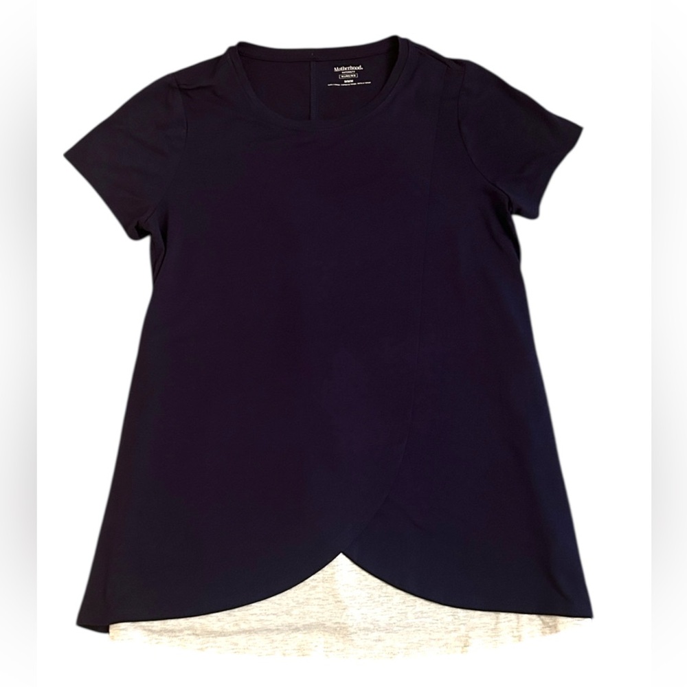Motherhood Maternity Nursing Top Navy Size Medium